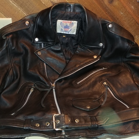 Vangaurd of America | Jackets & Coats | Vintage Vanguard Leather Coat ...